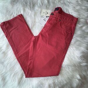 UntuckIt Men's Straight Leg Chino Pants Red Size 32x32 Casual